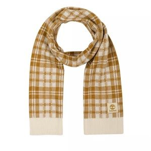 NEW in bag Timberland plaid scarf. Buffalo. Mustard color.